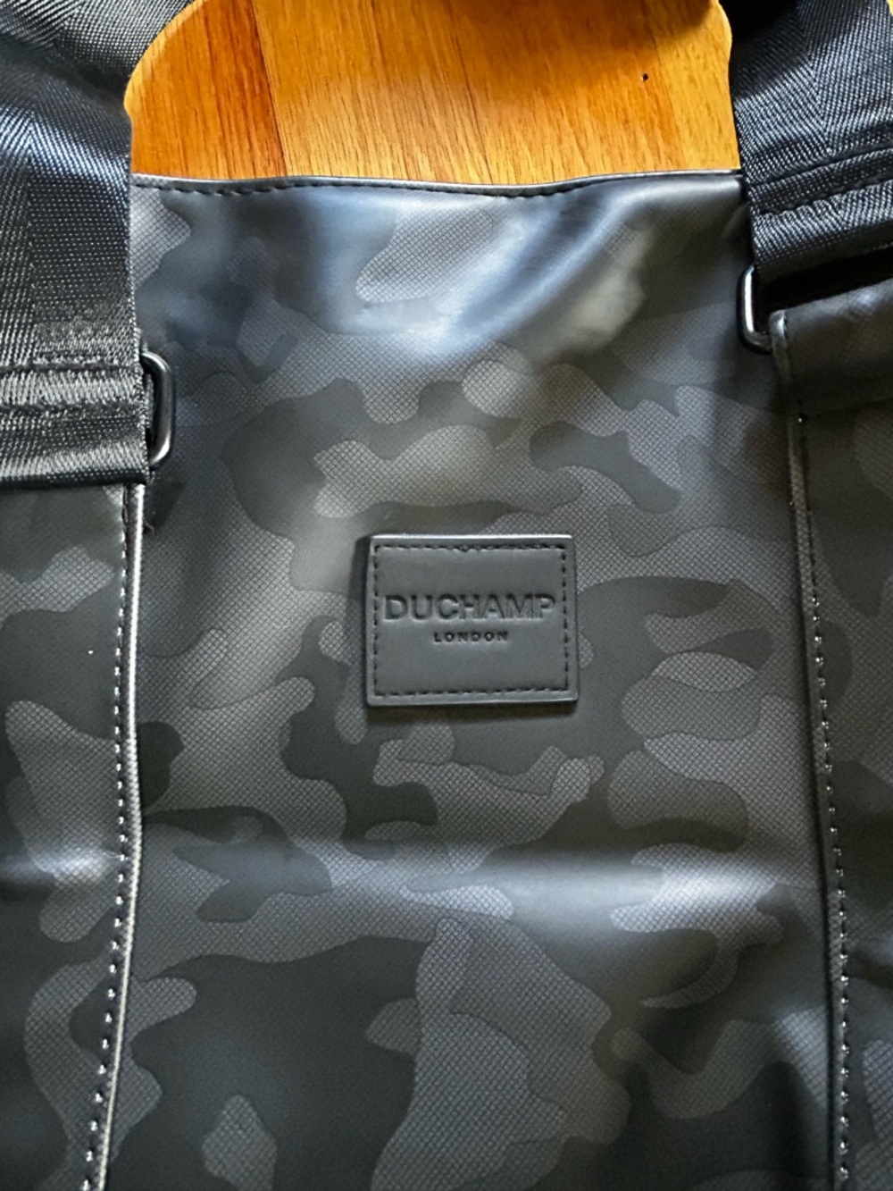 Duchamp Men’s Black & Gray Camouflage Duffel